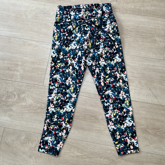 SWEATY BETTY Power 7/8 Workout Leggings, Pink Floral Collage Print SIZE XS. 0589 - Picture 6 of 11